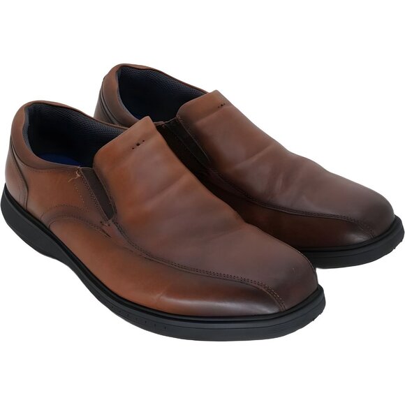 Nunn Bush Bleeker Street Loafer with KORE Technology Cognac 12 Xtra Wide - Picture 4 of 6